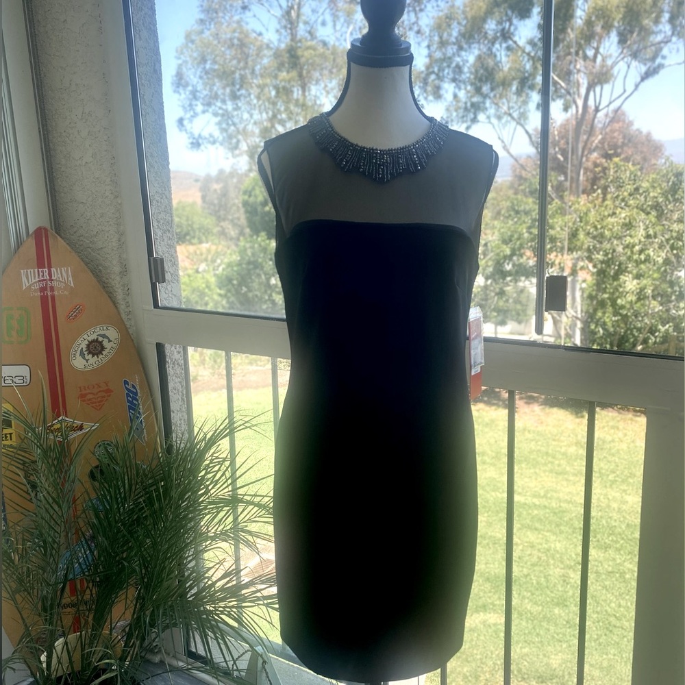 Carmen Marc Valvo NWT Elegant Cocktail Little Black Dress 🤩Sz 10 $225